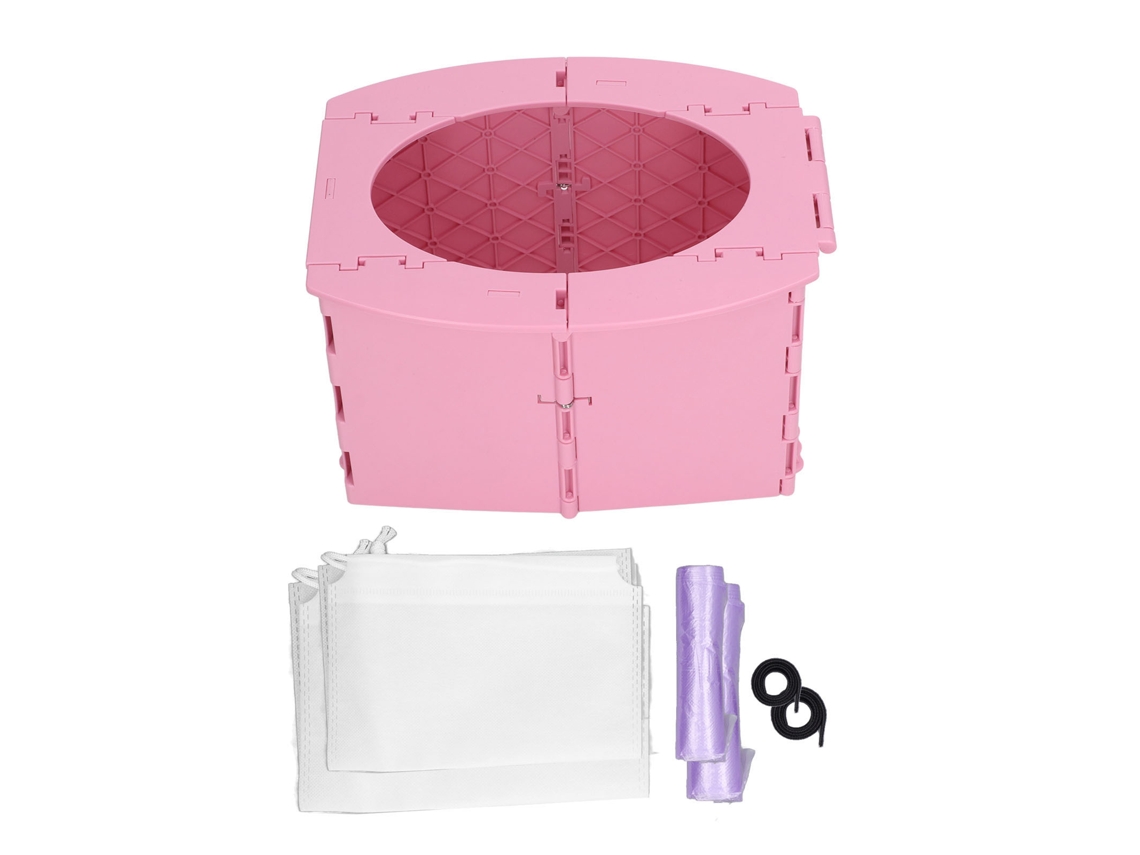 Toalete Portátil LAXISCREED para Bebê Rosa Plegável Pp