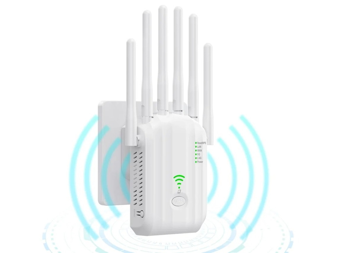 Amplificador De Sinal Extensor Wifi Repetidor De Internet Para Casa, Até 1.500 Pés Quadrados, Mais De 100 Dispositivos, Banda Dupla 5 Ghz Yizhood