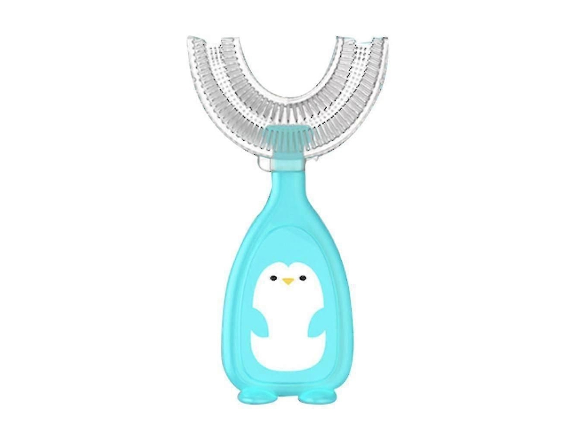 Escova de Dentes Infantil em Formato U, Feita Silicone, para Treinamento Crianças. GOKOCO