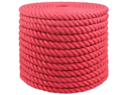 Vidaxl Corda De Juta 16 Mm Vermelho 100% Juta Tossa