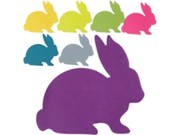 Bloc-notes Autocollant Lapin De Pâques Em Papel, Fácil De Escrever E Apagar, Para Alturas E Decorações De