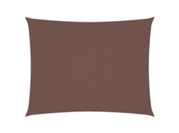 Para-sol estilo vela VIDAXL Marrom (6x8 m)