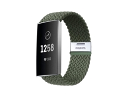 Bracelete Solo loop para Fitbit by Google Charge 3 Verde