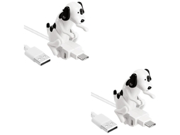 Cabo De Carregamento Usb Tipo C 2 Peças Com Design Divertido