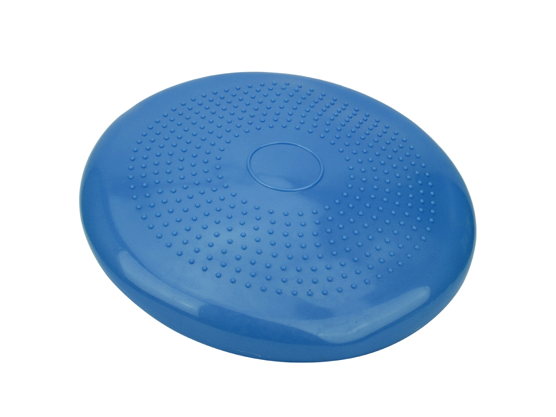Cojin inflável de yoga espessado com massagem para equilíbrio e fitness 34cm azul S/MARCA
