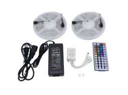 2026 tira Led Rgb 10m Ip65 Smd5050 300led Regulável com Controle Remoto de 44 Teclas para Exterior