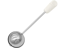 Saleiro Para Açúcar, Farinha E Especiarias, Em Aço Inoxidável, Com Colher, Branco