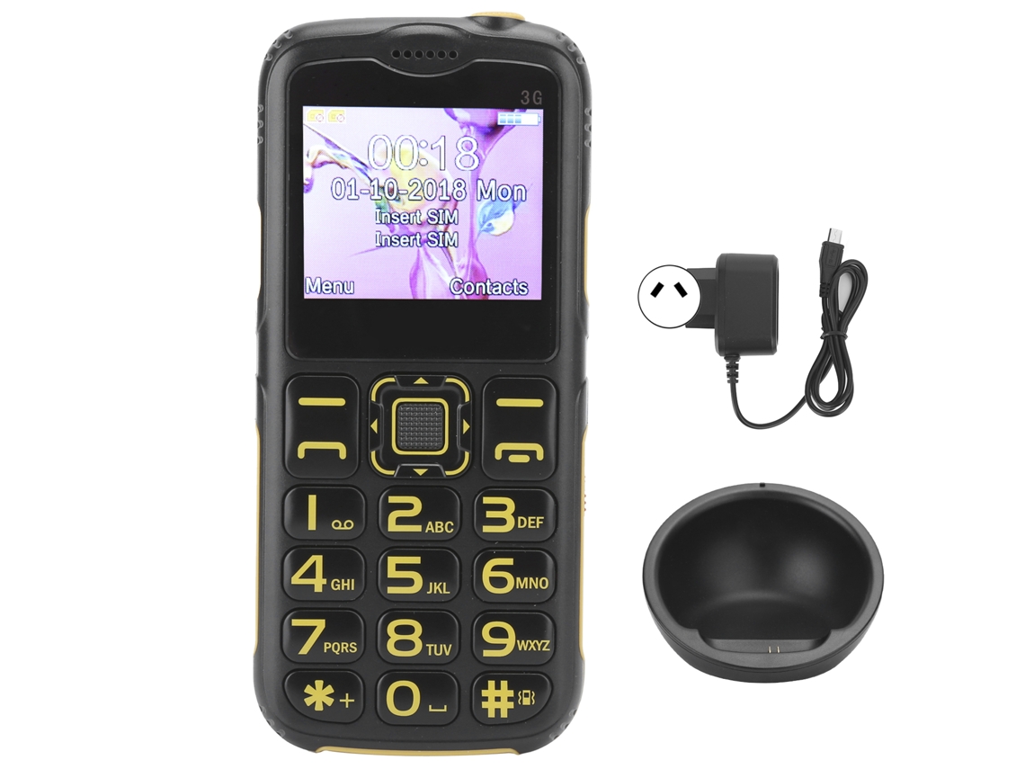 Telefone Para Idosos Laxiscreed 3g Com Botões Grandes E Lanterna Led Para Maior Facilidade De Uso