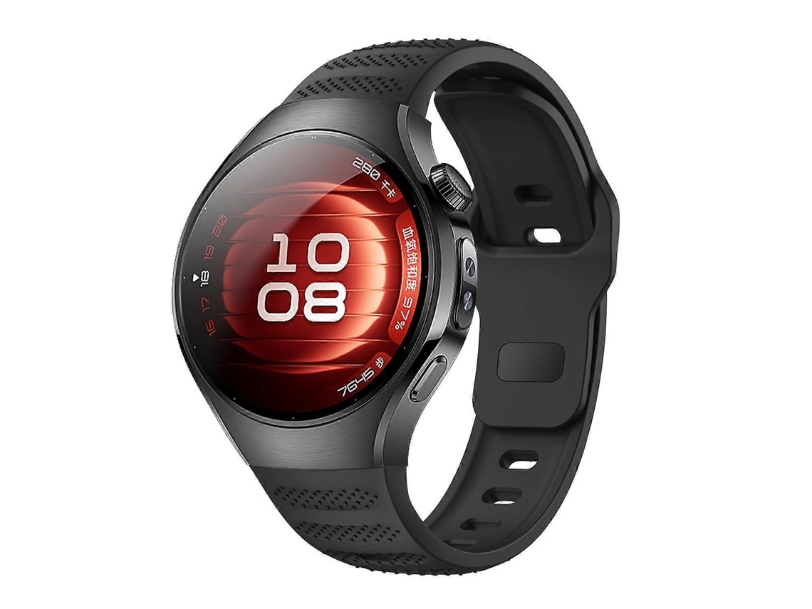 Pulseira De Silicone Com Textura De Bolinhas E Fecho Invertido