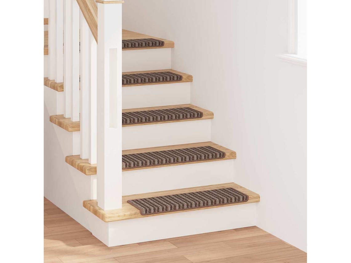Vidaxl Tapetes Adesivos Para Escadas 15 Unid. 65 X 21 X 4 Cm Non-slip