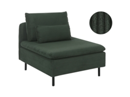 Sillón Modular Beliani Egeris De Pana Verde 86x94x80
