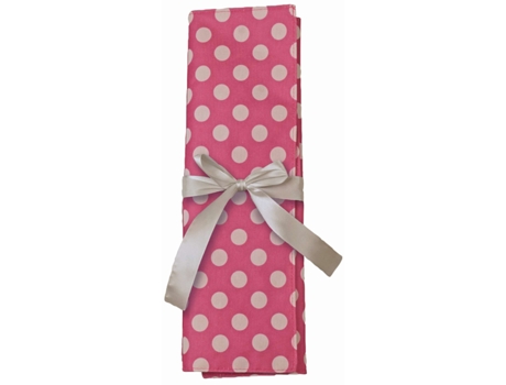 Bolsa para Agulhas de Tricô KLEIBER Bolinhas Rosa/Branco