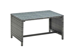 Vidaxl Mesa De Centro 70x40x38 Cm Vime Pe Antracite