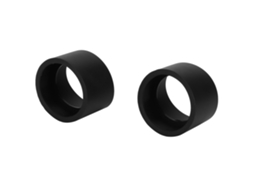 2 Peças Capa De Ocular De Borracha Com 36mm De Diâmetro Para Microscópio Estéreo (ângulo Obliquo)