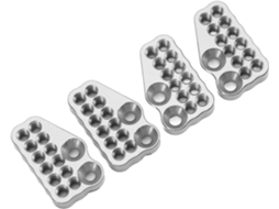Amortecedores SFUSHOS metálicos para carro RC Capra