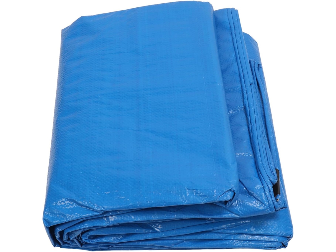Lona Impermeável Azul 5x6 M Polietileno Resistente SFUSHOS