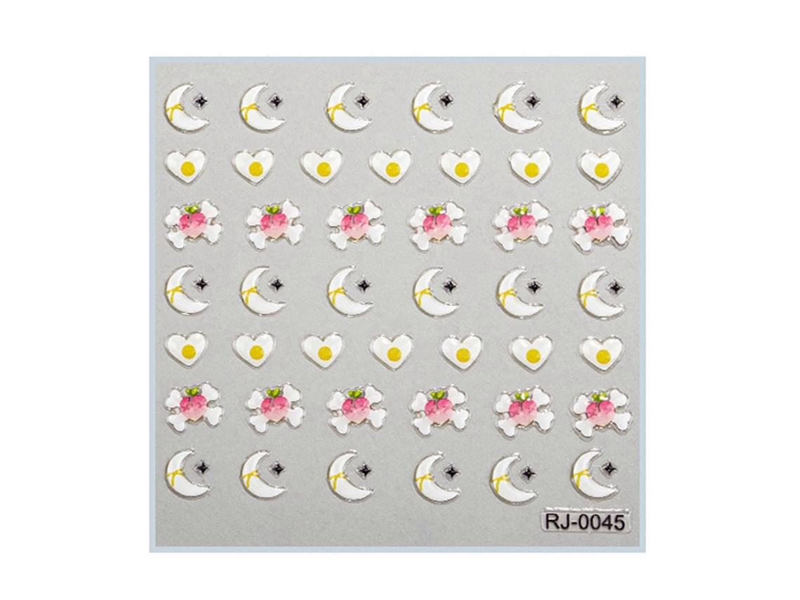 Adesivo De Desenho Animado 5d Para Unhas, Decalques De Unhas Gravados Em Relevo, Acessórios Para Unhas, Decoração De Unhas De Halloween Hengrongshen