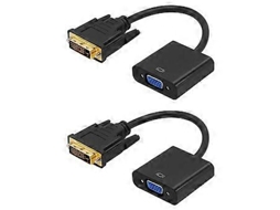 Adaptador Ativo Dvi D Para Vga Durável Para Computadores E Monitores Com Cabo Blindado, Plug Play, Fácil Instalação Slowmoose