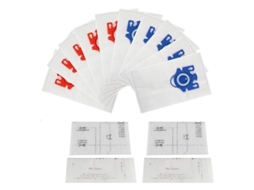 10 pacotes de sacos de pó para aspirador de pó de substituição, adequados para aspirador de pó miele fjm/gn série c3, s2, s5, s8