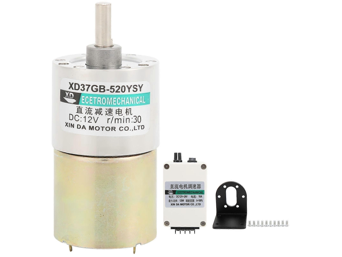 Motor De Redução Dc Mini De Baixa Velocidade Com Suporte Cw / Ccw Para Máquina-ferramenta Cnc Xd-37gb52030rpm / Min
