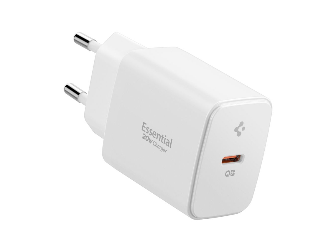 Carregador SPIGEN Essential para iPhone Lightning 20w Carregamento Rápido