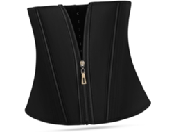 Corset Modelador Feminino Com Zíper, Tamanho Xl, Para Suporte Abdominal Plano.