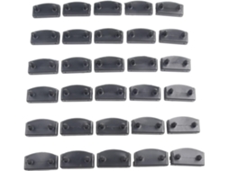 Suporte Plástico Para Ripas De Cama Madeira, Cor Preta, Para Reparo Central E Terminais Da Estrutura Cama, Kit De