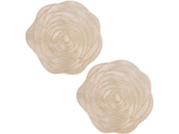 Toalha De Mesa Em Pvc Formato Rosa, 2 Unidades, Com Isolamento Térmico, Para Decoração Festas. Vayotoy