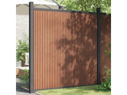 Vidaxl Painel De Vedação Wpc 173x186 Cm Castanho