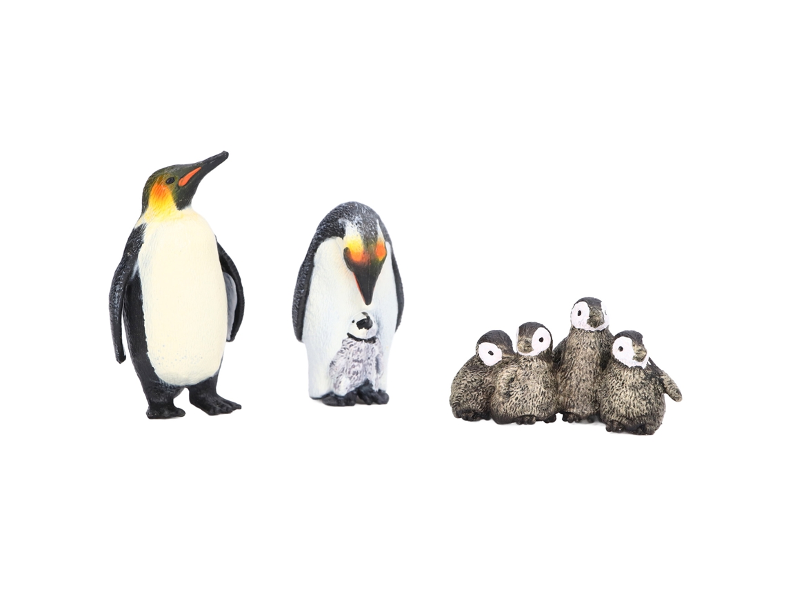 Mali 3 peças Pinguim Modelo Vinil Seguro Inodoro Pequeno Animais Figuras para Crianças Acima de 3 Anos