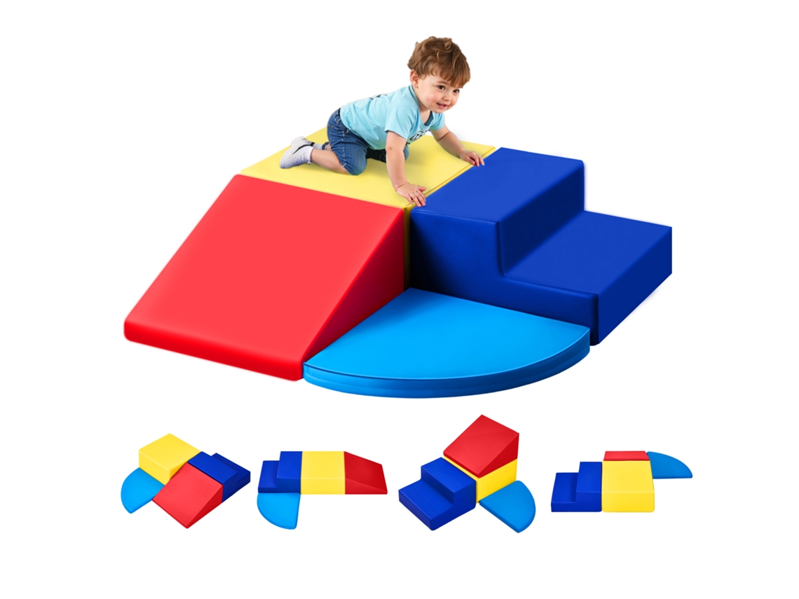 Vevor Pacote com 4 brinquedos de escalada de espuma para crianças de 6 meses a 3 anos