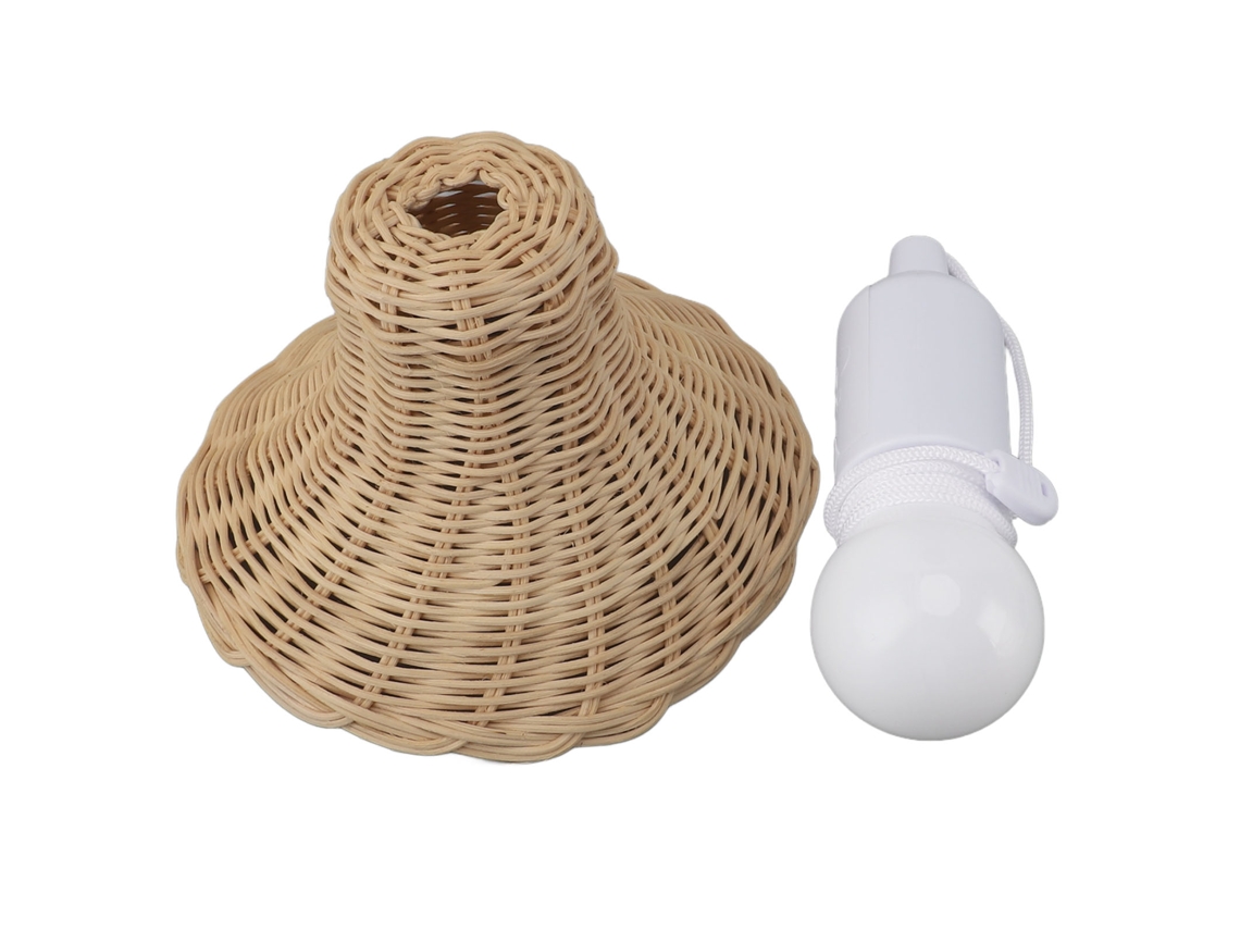 Luminária Rattan Moderna Nórdica Da Laxiscreed Para Decoração Elegante E Aconchegante