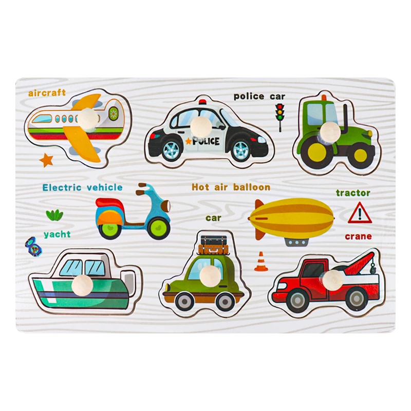 Quebra-cabeça Montessori De Madeira, Tabuleiro De Encaixe, Brinquedo Educativo Para Crianças.