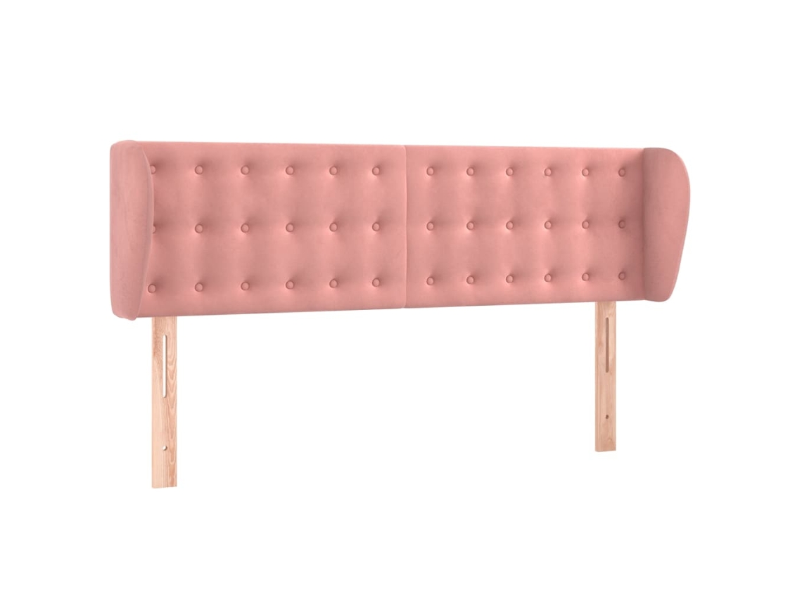 Headboard, Headboards Vidaxl Cor-de-rosa Veludo (147 X 23 X 78/88 Cm)