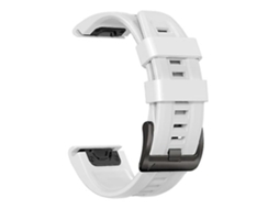 Lurelia Pulseira De Relógio Silicone Branca 22 Mm, Compatível Com Garmin Fenix 7/ 6 Pro/ 5 Plus