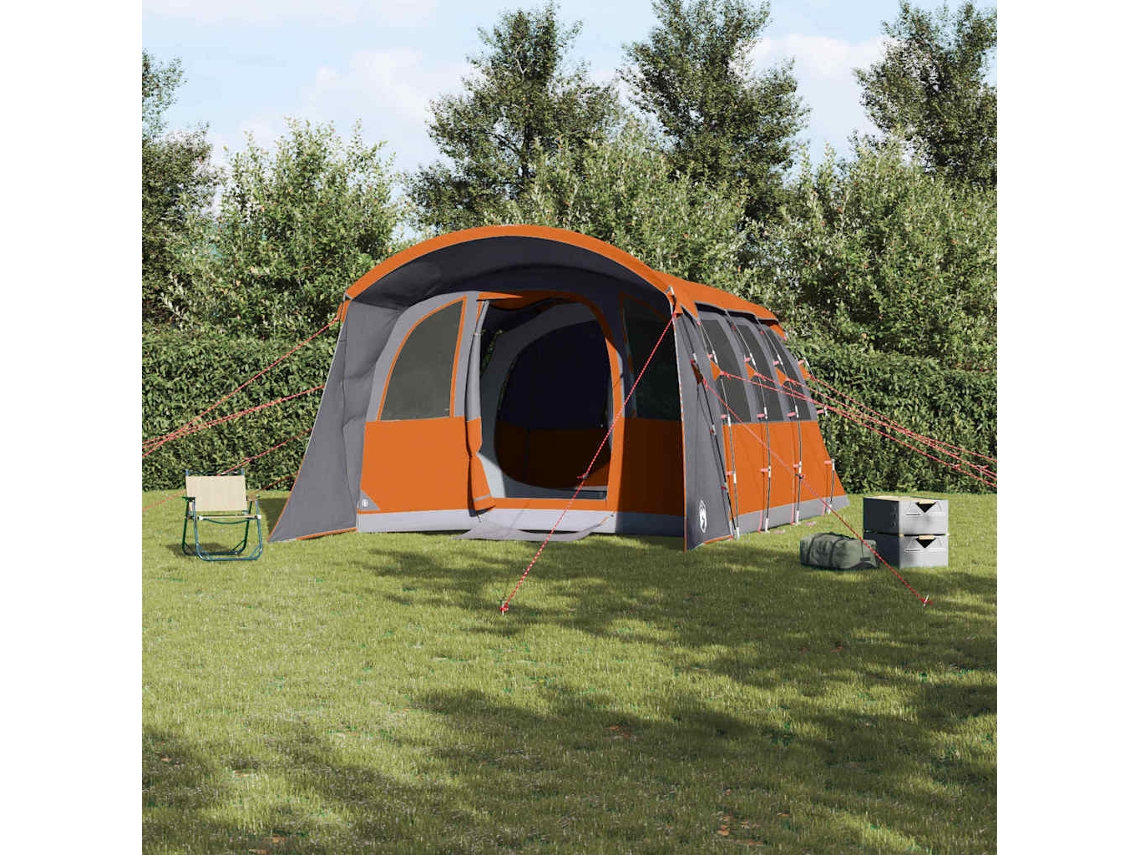 Vidaxl Barraca Familiar Com Telhado Cinza E Laranja 576 X 325 X 213 Cm