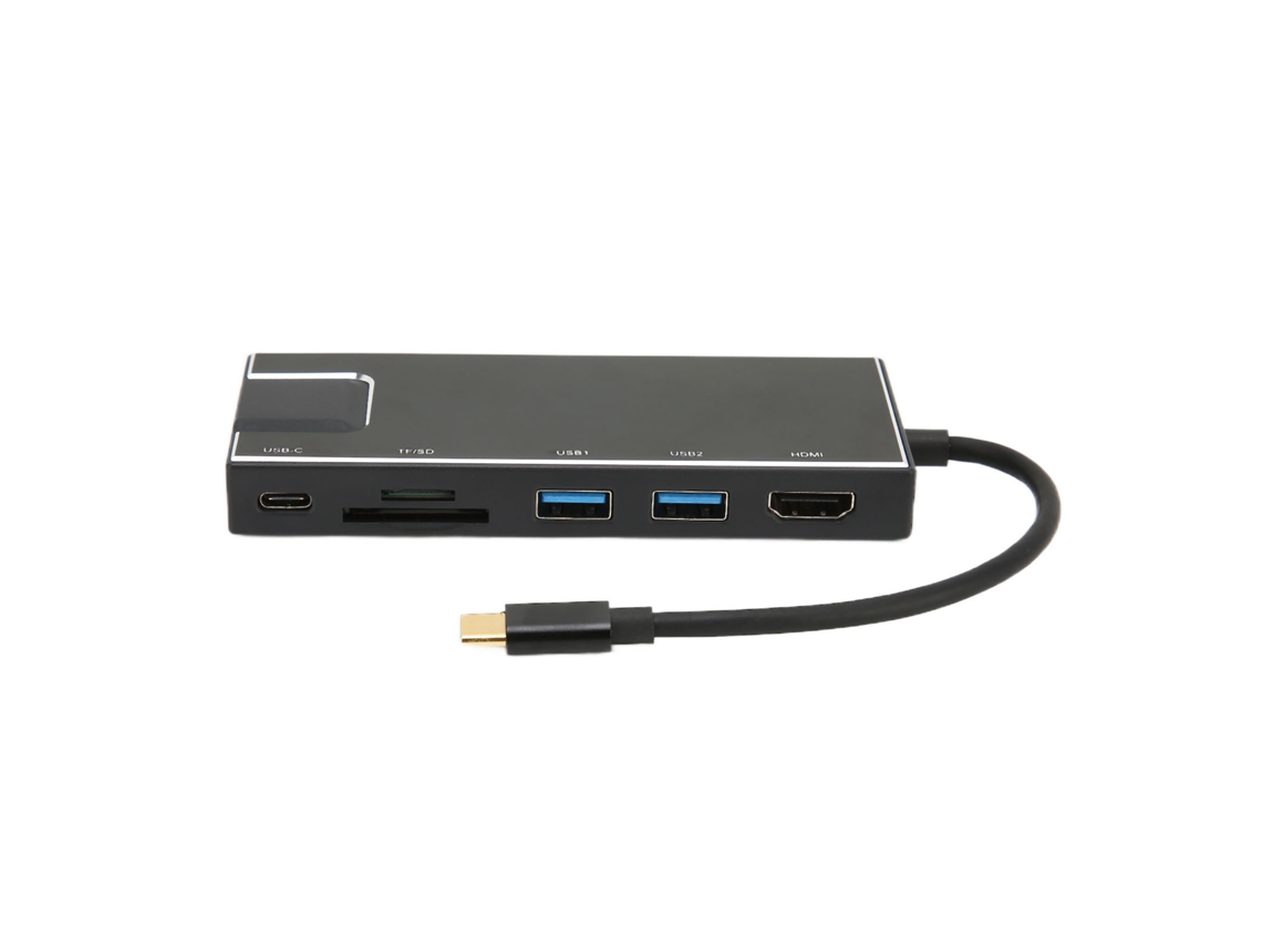 Estação De Docking Multifuncional Usb-c Transmissão De Alta Velocidade 5gbps Carregamento Rápido 4k Pd