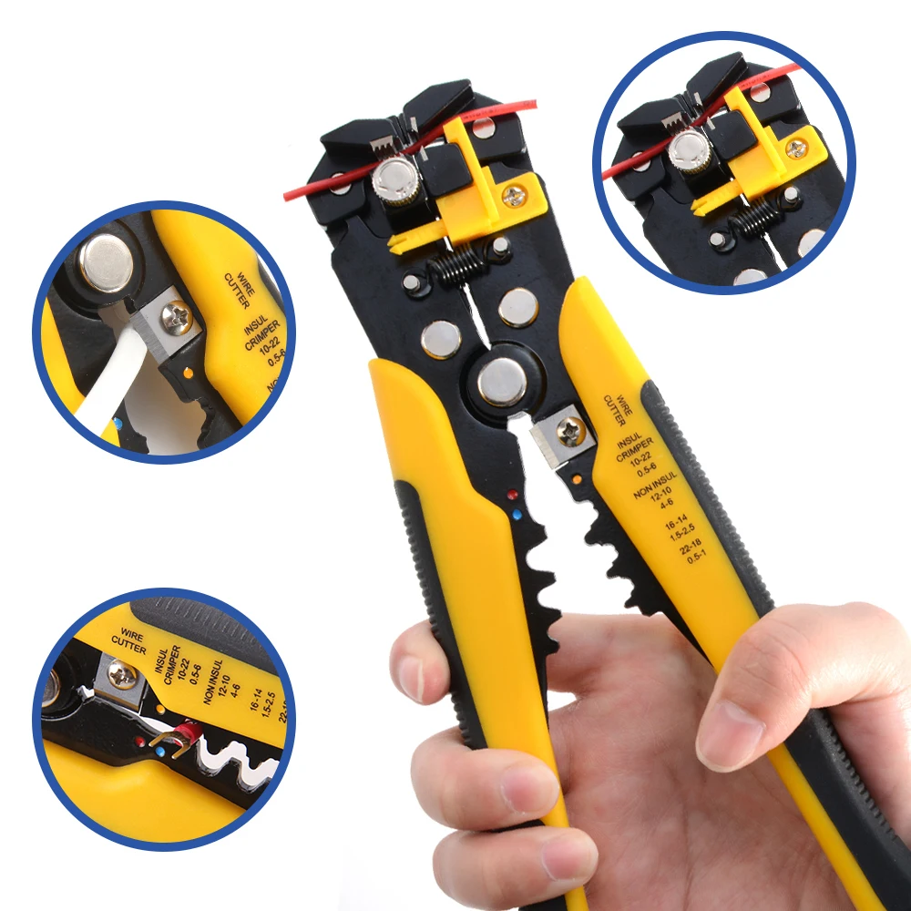 Alicate de Crimpagem com catraca para fios 0,25 a 6mm²