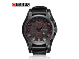 Relógio Masculino MDUG, elegante, com calendário, grande, pulseira de aço
