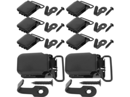 Conjunto De 8 Prendedores Metálicos Reforçados Healvian Para Pendurar Tapetes E Colchas, Com Função Antiderrapante, Para