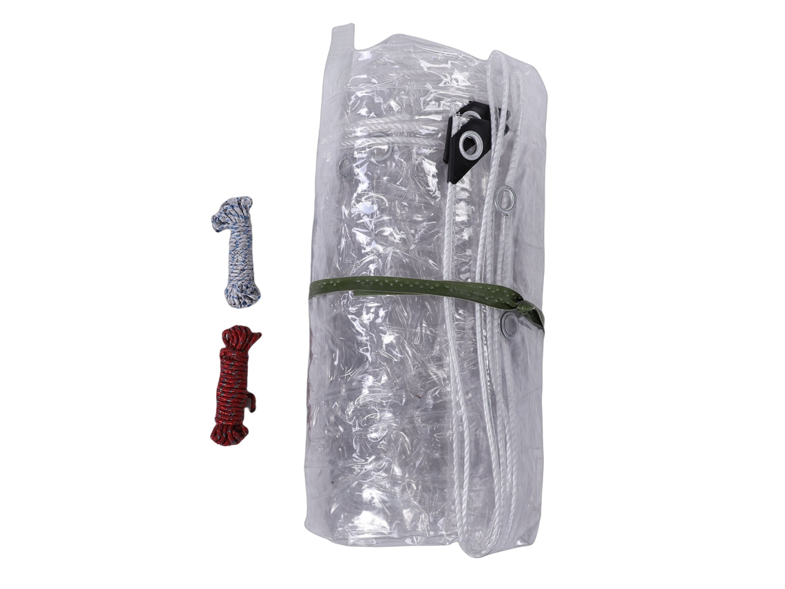 Lona Transparente Laxiscreed Em Pvc Impermeável De Dupla Camada, Durável E Resistente Para Proteção E Uso Prolongado