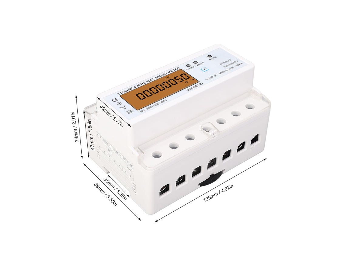 Laxiscreed Medidor De Energia Wifi Inteligente Com Monitorização Remota Via App