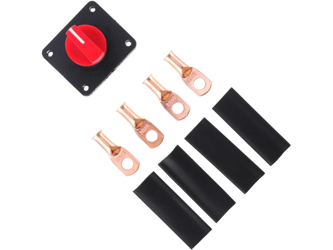 Interruptor Rotativo De Desconexão De Bateria De 300 A Em Abs E Cobre Para Caminhões.