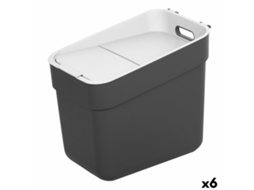 Caixote Do Lixo Curver Cinzento Plástico 20 L (6 Uds)