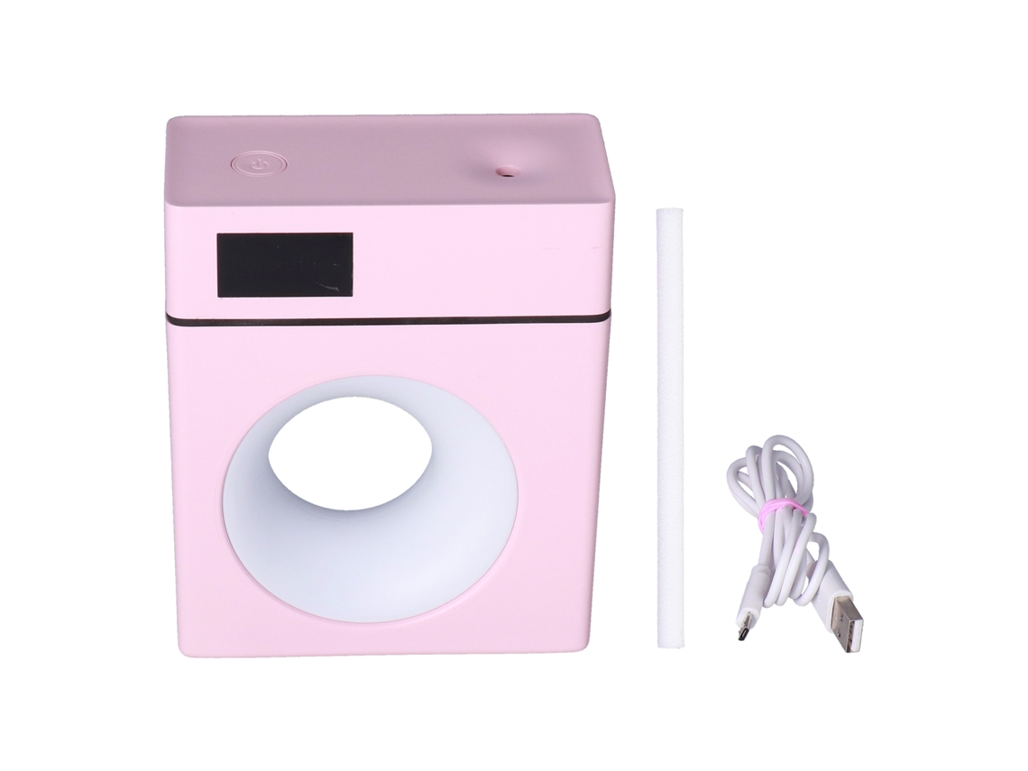 Humidificador Aromaterapia 500ml Usb Diffusor de Névoa Rosa para Casa Escritório Carro | S/MARCA