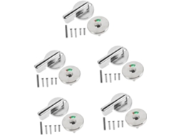 Conjunto De 5 Peças De Fechadura Para Porta De Banheiro Com Indicadores Verde E Vermelho