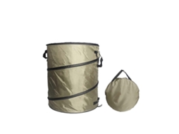 Lixeira Plegável para Camping Jardim resistente Oxford 91l alças portáteis armazenamento fácil 46x46x55cm