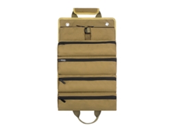 Bolsa de ferramentas portátil enrolável Oxford com 2 bolsas organizadoras khaki S/MARCA