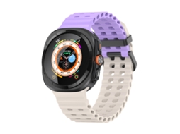 Bracelete para Samsung Galaxy Watch Ultra silicone ocean dupla fileira de furos azul escuro XIAOMOYU (47mm)