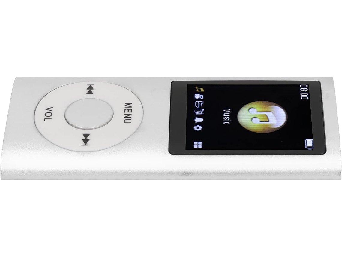 Reprodutor De Mp3 E Mp4 Portátil Com 64gb Memória, Áudio Digital Sem Perdas, Tela Lcd De 1, 8 Polegadas E Bateria Com